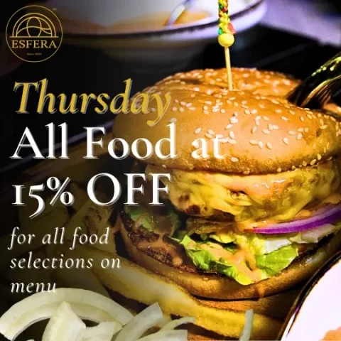 Thursday 15% Food promo